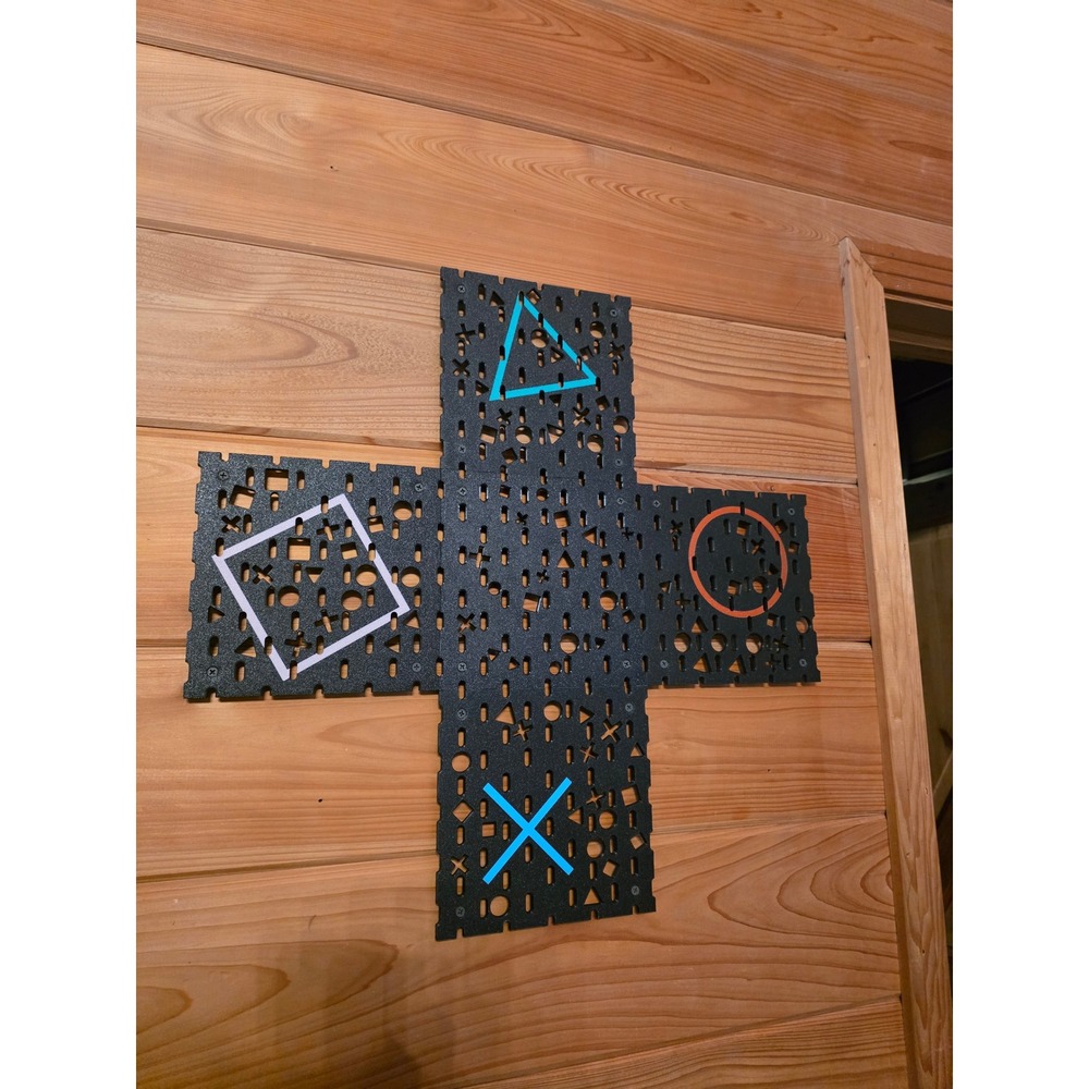 Skadis Playstation D-Pad Wall Hanging Black Custom Gaming Decor